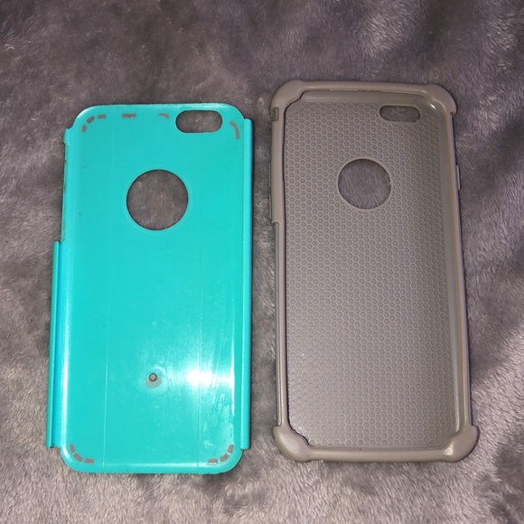 FREE‼️iPhone 6/6s case light grey/ turquoise case - Picture 4 of 6